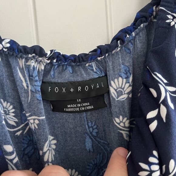 Fox + Royal off the shoulder maxi dress 1X - Picture 4 of 9